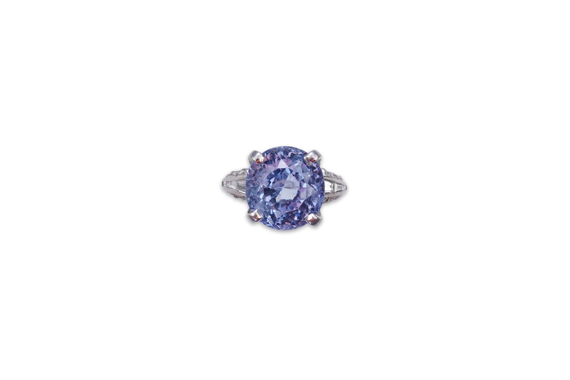 A sapphire and diamond ring